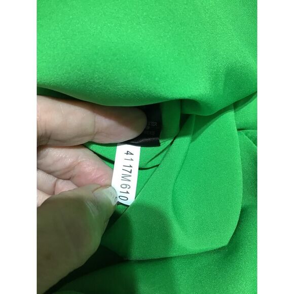 Cremieux Green Scalloped Hem A-Line Dress Size 4 - Picture 9 of 9